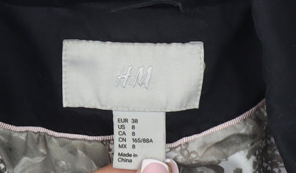 H&M Women's Black Blazer, Size 10, Regular Fit