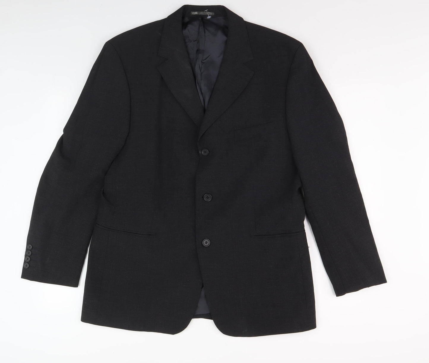 Mens UK Size 42 Moss Regular Black Suit Jacket