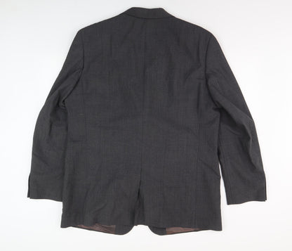 S.Oliver Men's Grey Wool Blazer - Size UK 44, Formal