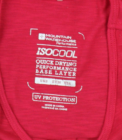 Mountain Warehouse Women's Red T-Shirt Size 8