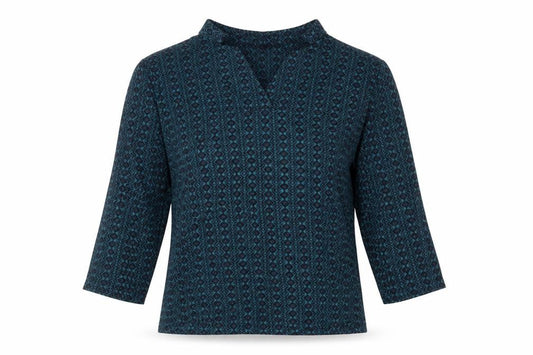 Womens UK Size M Viyella Blue Basic Blouse