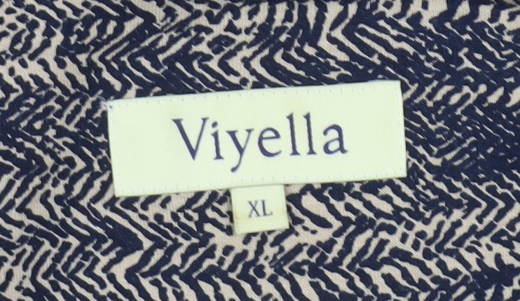 Womens UK Size XL Viyella Multicoloured Basic Blouse