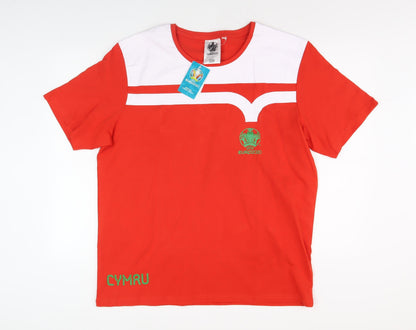 UEFA Euro 2020 Men's Red Graphic T-Shirt Size L