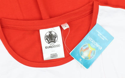 UEFA Euro 2020 Men's Red Graphic T-Shirt Size L