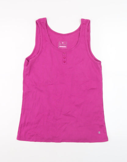 Womens UK Size L Champion Pink Basic Tank
