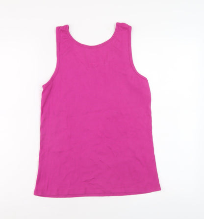Womens UK Size L Champion Pink Basic Tank