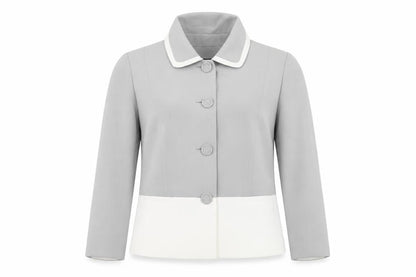 Un Jour Ailleurs Women's Grey Basic Jacket 12