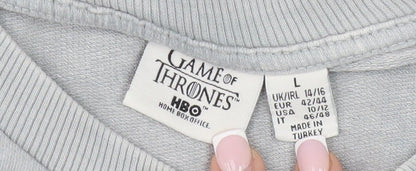 HBO Women's Grey Game of Thrones Sweatshirt L