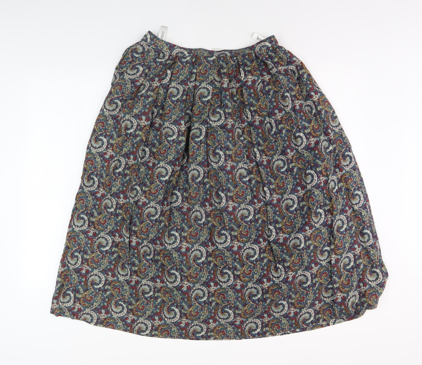 Womens UK Size 12 Viyella Pleated  Skirt