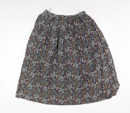 Womens UK Size 12 Viyella Pleated  Skirt