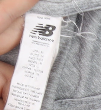 New Balance Women's Grey T-Shirt, Size 12, Gym Wear