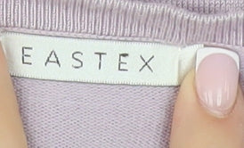 Eastex Women's Purple Cardigan Size 16 Embroidered