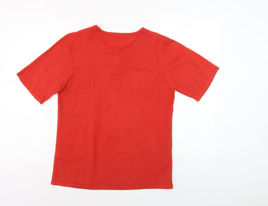 Honor Millburn Women's Red S Pullover Jumper V-Neck