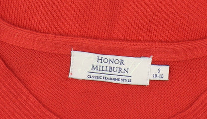 Womens UK Size S Honor Millburn Red Pullover Jumper
