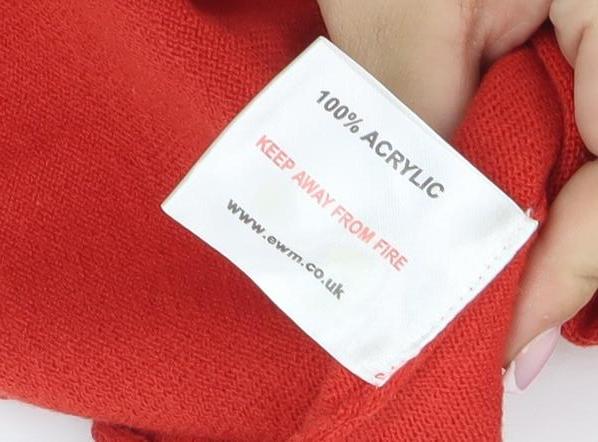 Womens UK Size S Honor Millburn Red Pullover Jumper