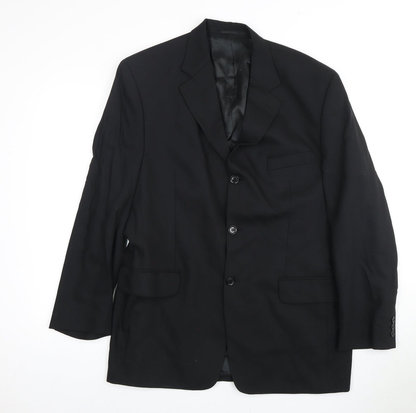 Pierre Cardin Men's Black Wool Blazer Size 40