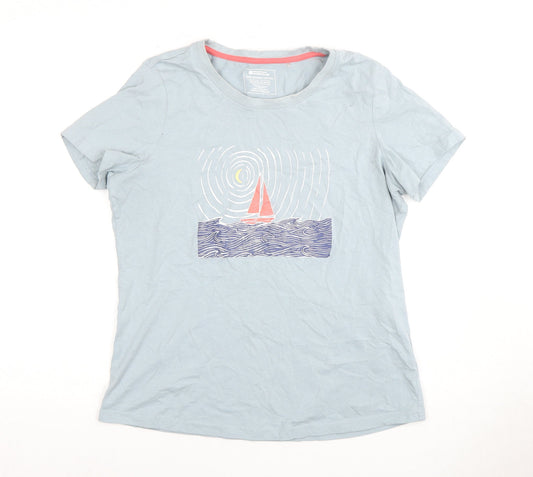 Mountain Warehouse Women's Blue T-Shirt, Size 14