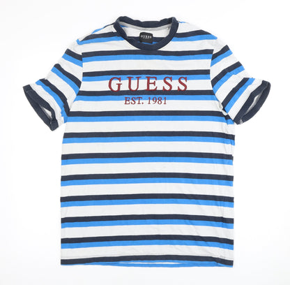 Mens UK Size S GUESS Blue  T-Shirt