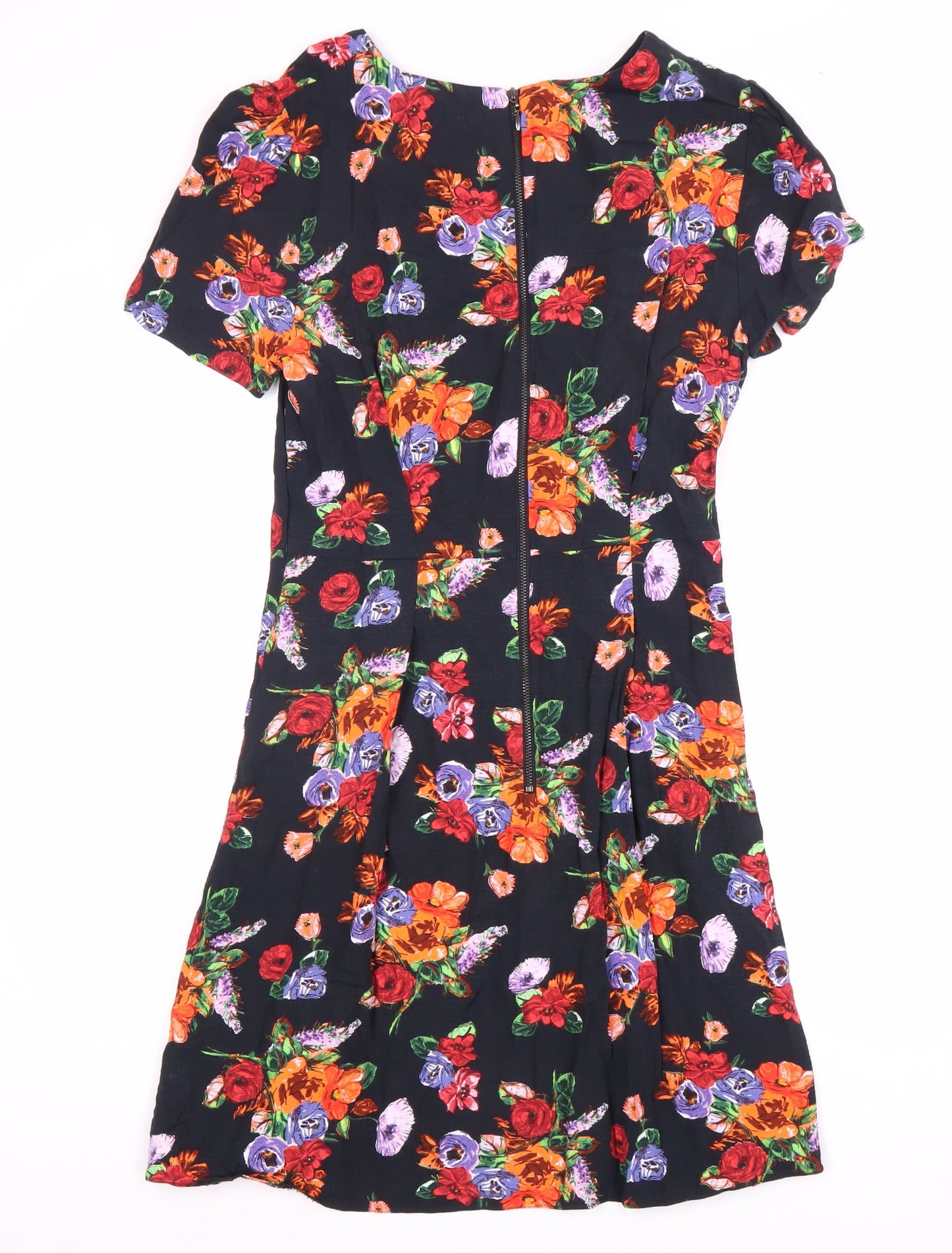 Oliver Bonas Women's Floral Dress, Size 12, Multicoloured