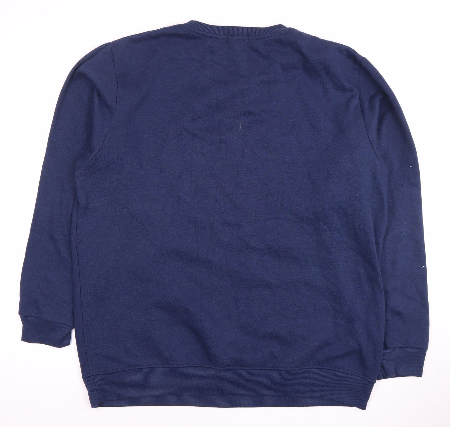 Mens UK Size 2XL boohooMAN Blue Pullover Sweatshirt
