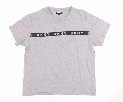 Mens UK Size L DKNY Grey  T-Shirt