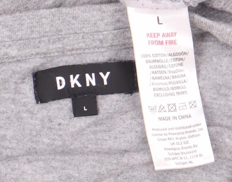 Mens UK Size L DKNY Grey  T-Shirt