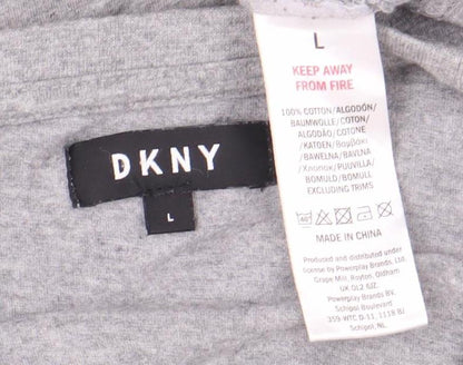 Mens UK Size L DKNY Grey  T-Shirt