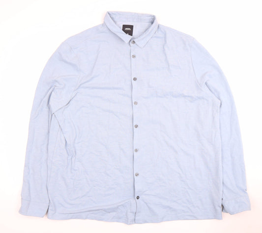 Mens UK Collar Size 2XL Burton Menswear London Smart Blue  Dress Shirt