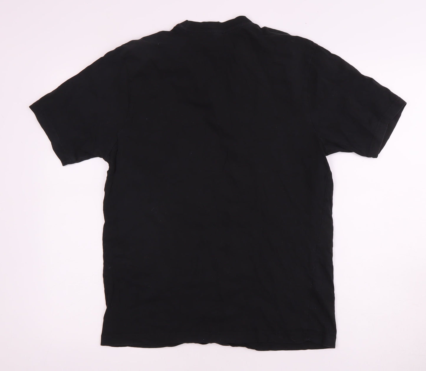 Donnay Unisex Black Cotton Crew Neck T-Shirt