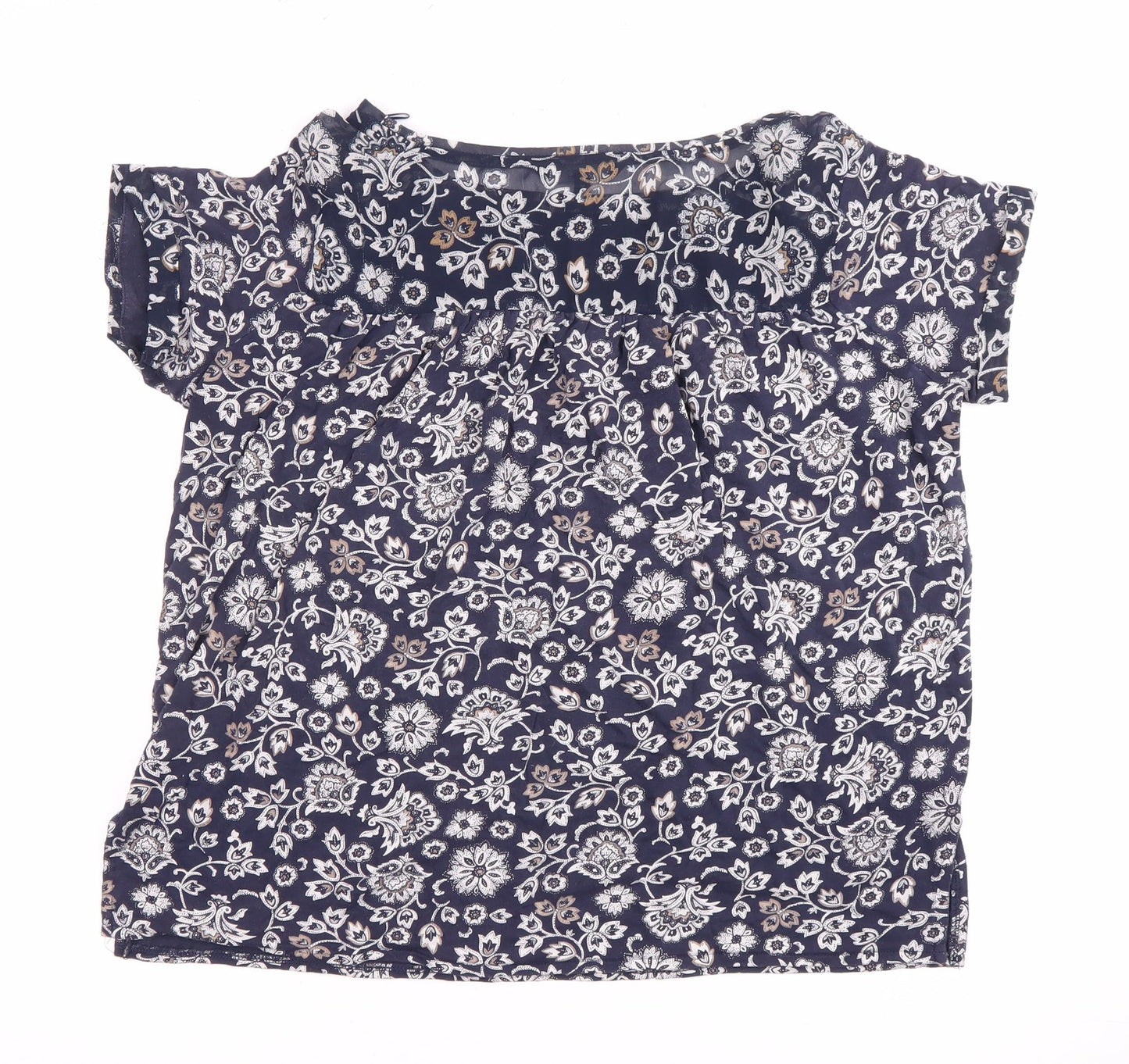 Womens UK Size 10 NEXT Blue Tunic Blouse