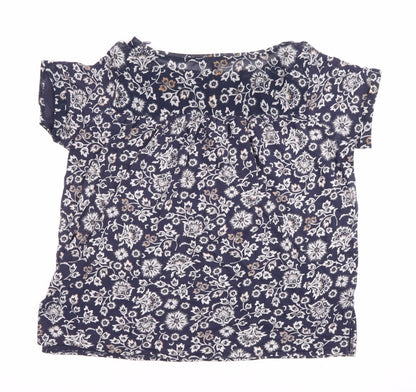 Womens UK Size 10 NEXT Blue Tunic Blouse