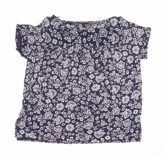 Womens UK Size 10 NEXT Blue Tunic Blouse