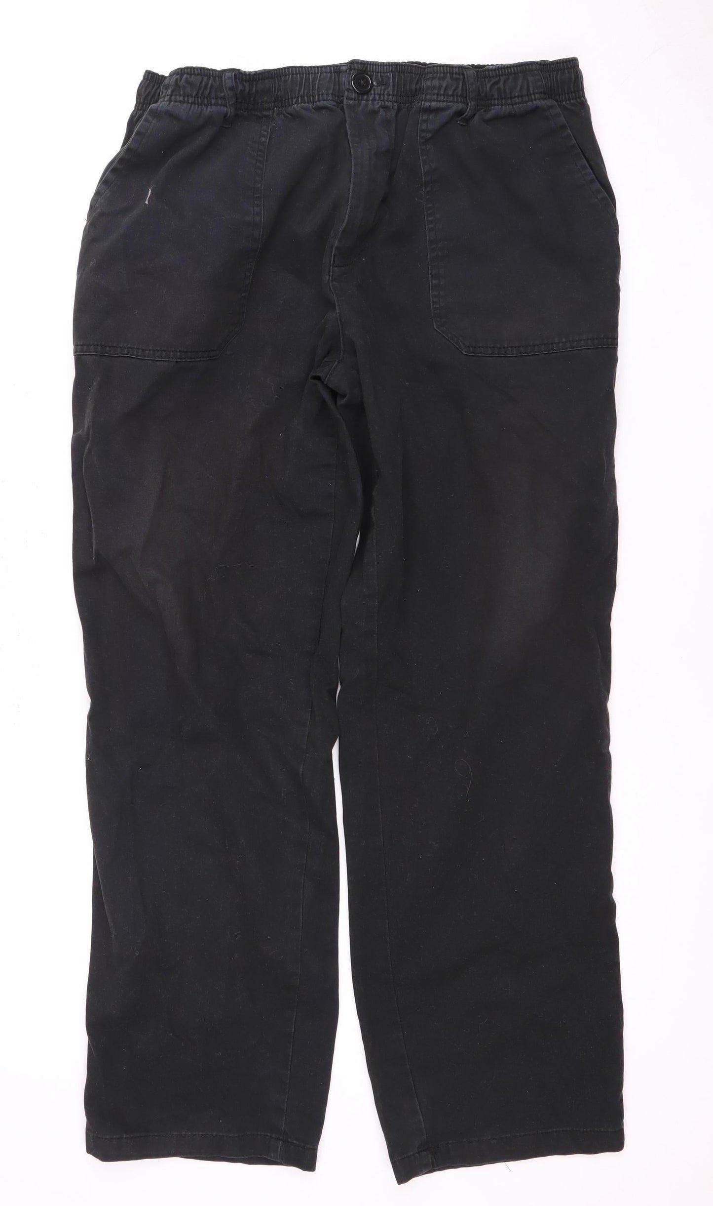 Hutson Harbour Men's Black M Cotton Trousers