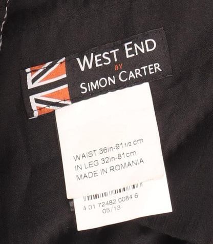 West End Men's Blue Dress Pants, Size L, Wool Blend