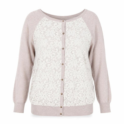 Womens UK Size 10 Marks and Spencer Beige Cardigan Jumper