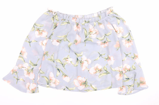 Lipsy Floral Off the Shoulder Blouse - Women's Size 12