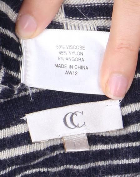 Womens UK Size 12 CC Blue Pullover Jumper