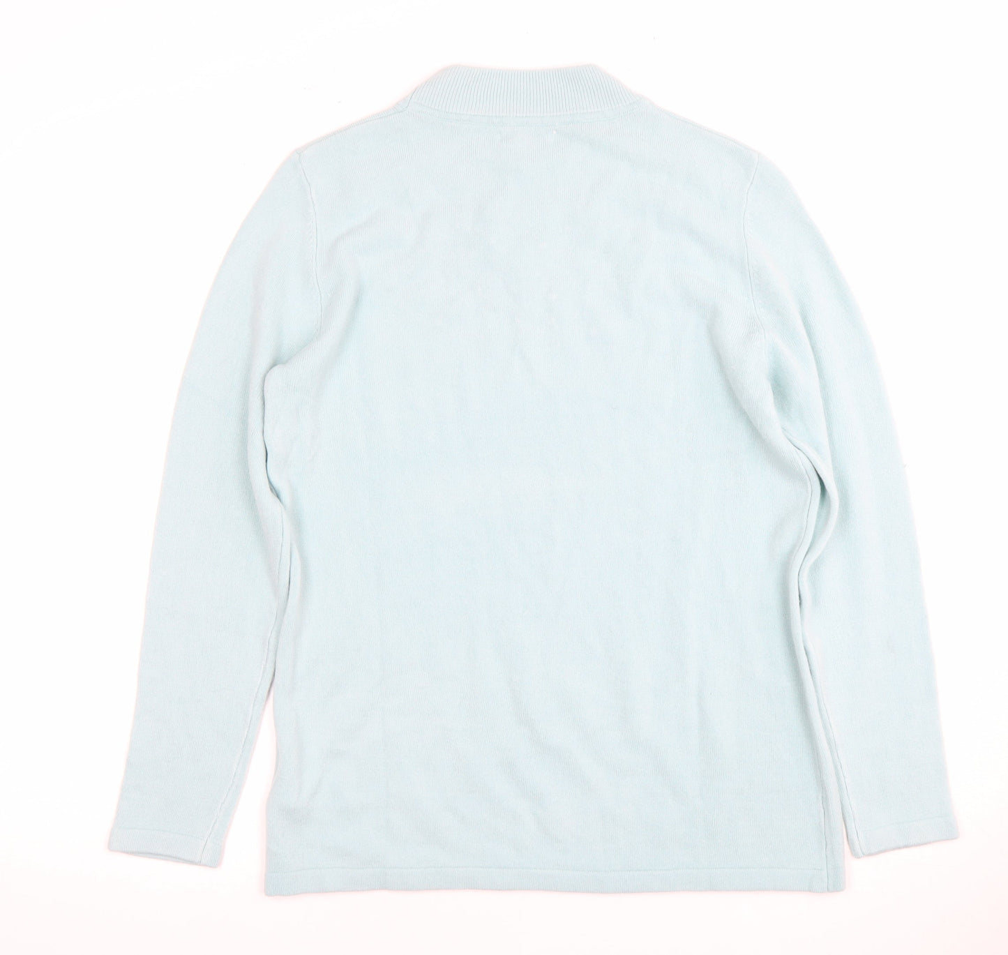 Womens UK Size M Damart Blue Pullover Jumper