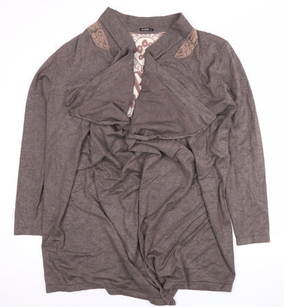 Womens UK Size 18 Roman Brown Cardigan Jumper