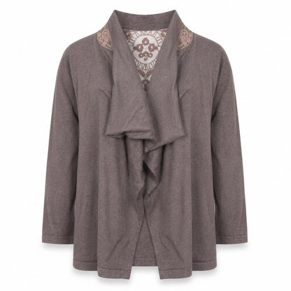 Womens UK Size 18 Roman Brown Cardigan Jumper