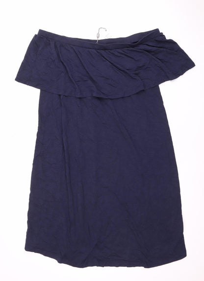 Ripe Women's Blue Off Shoulder Dress - L