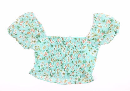 New Look Women's Floral Cropped Blouse Size 12
