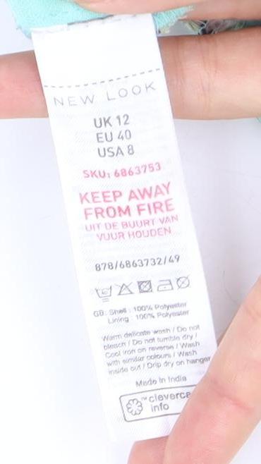 New Look Women's Floral Cropped Blouse Size 12