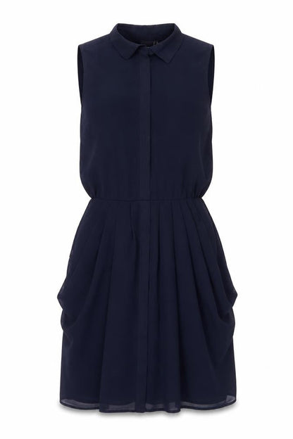 ASOS Women's Blue Sleeveless Dress, Size 6