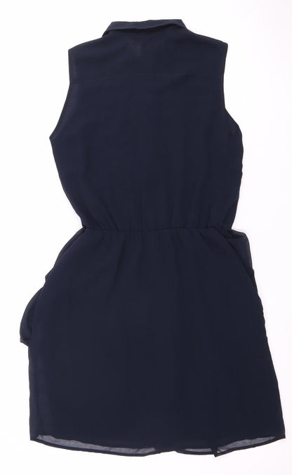 ASOS Women's Blue Sleeveless Dress, Size 6