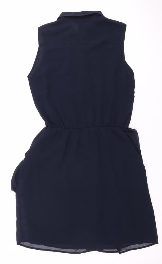 ASOS Women's Blue Sleeveless Dress, Size 6