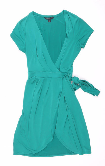 Banana Republic Women's Green Wrap Dress S