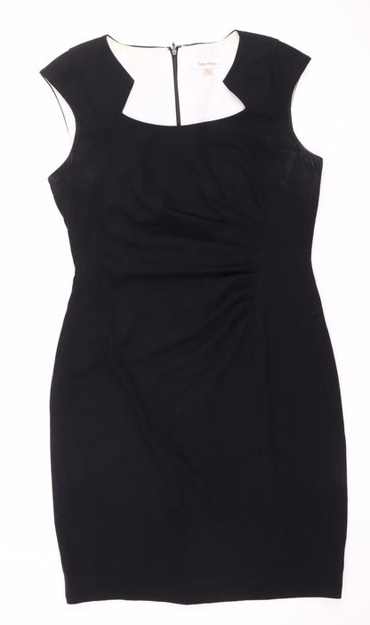 Calvin Klein Women's Black Sheath Dress - Size 10