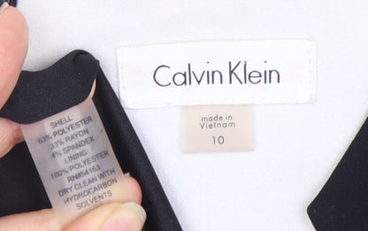 Calvin Klein Women's Black Sheath Dress - Size 10