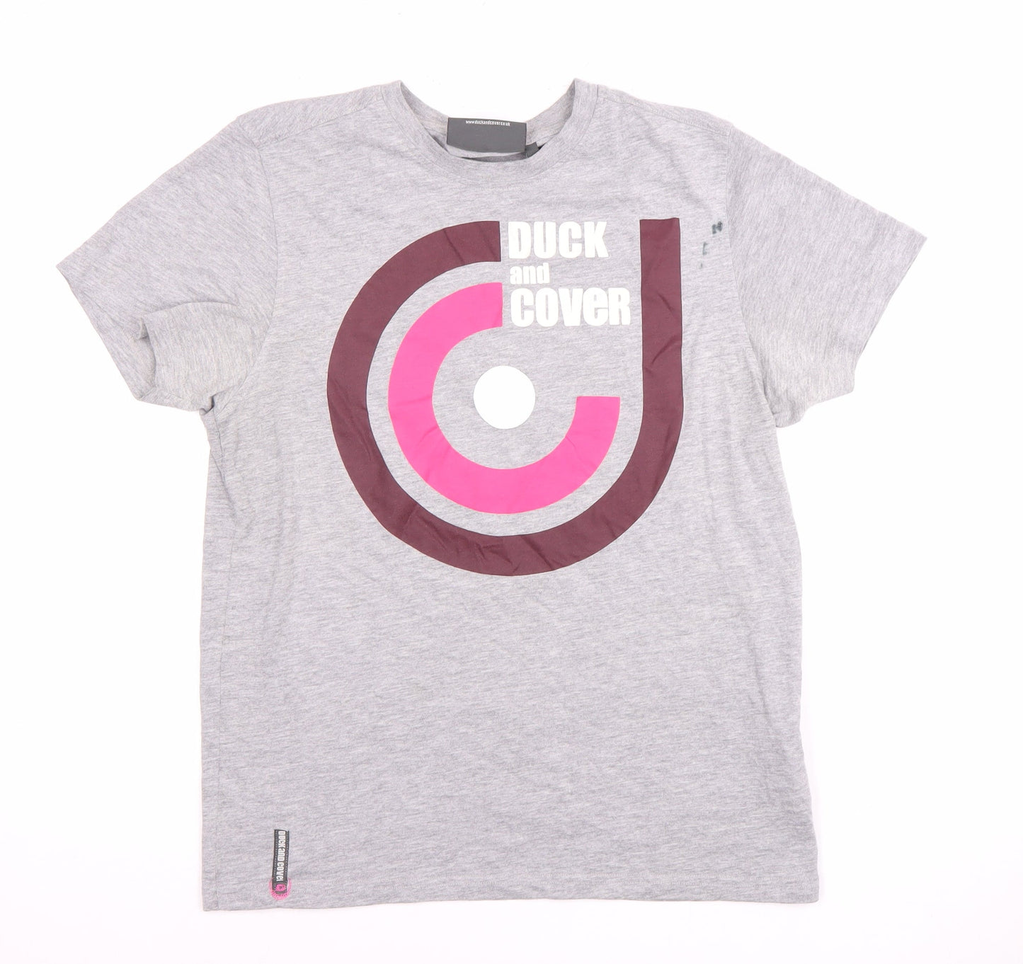 Mens UK Size M Duck and Cover Grey  T-Shirt